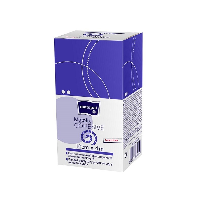 MATOFIX COHESIVE 6cmx4m samoprzylepny bandaż elastyczny