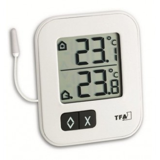 Termometr wew/zew TFA MOXX ze świadectwem wzorcowania
