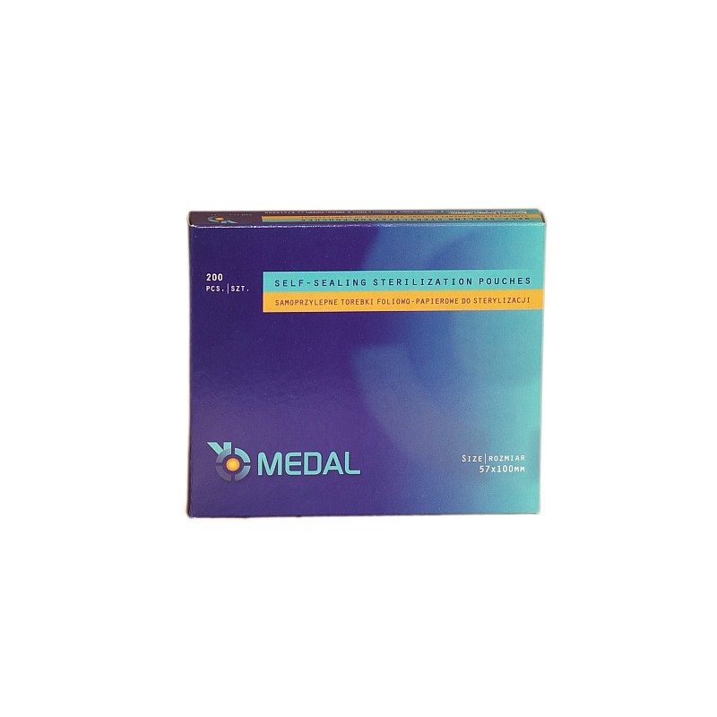 Torebki do sterylizacji 57x100mm 200szt. Medal