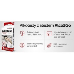 ALCO 2 GO alkotest jednorazowy