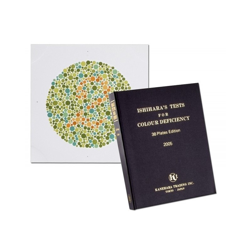 TABLICA ISHIHARA 38 tablic - test postrzegania barw