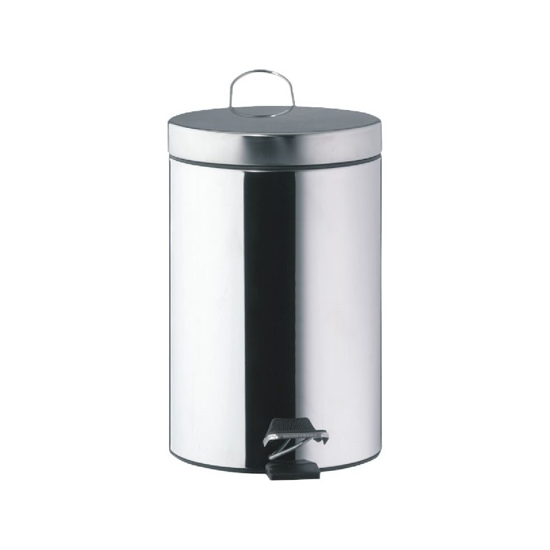 KOSZ NA ODPADY 12L z unoszoną pokrywą ze stali nierdzewnej CHROM