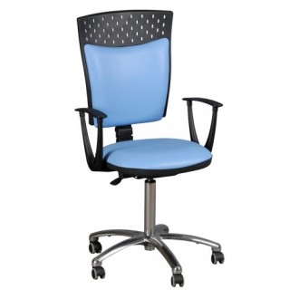 KRZESŁO lekarskie STAŚ CHROM krzesło obrotowe biurowe TOM PAG