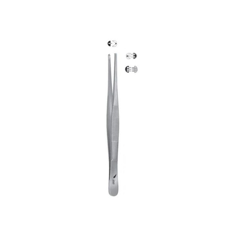 Pinceta chirurgiczna 11,5 cm 1/2 ząbki ORECHWA