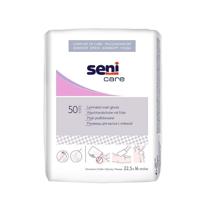 SENI CARE myjki higieniczne podfoliowane 50 sztuk