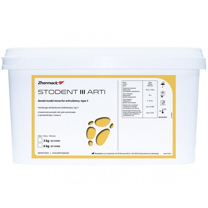 GIPS ARTYKULACYJNY STODENT ARTI żółty 6 kg III kl